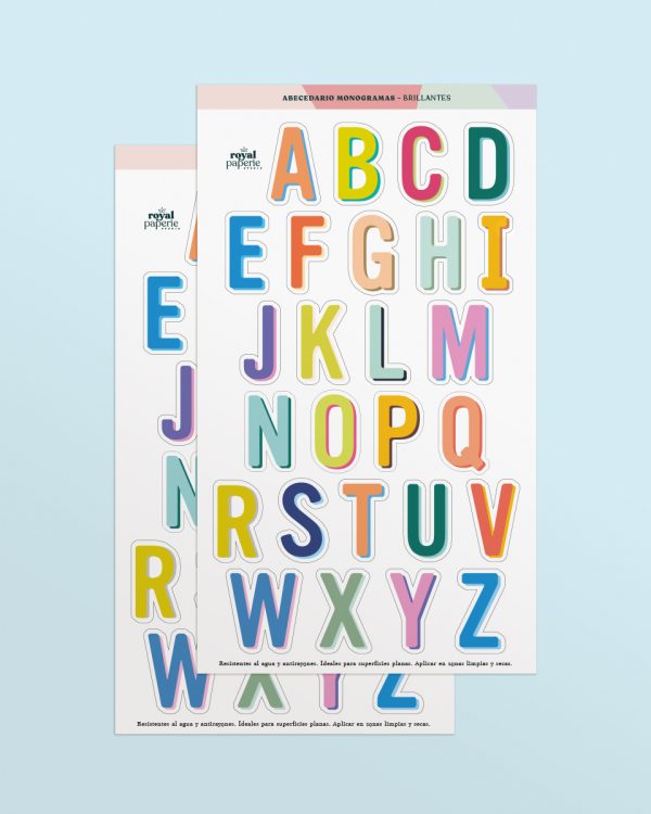 Etiquetas Abecedario (A-Z) Colores