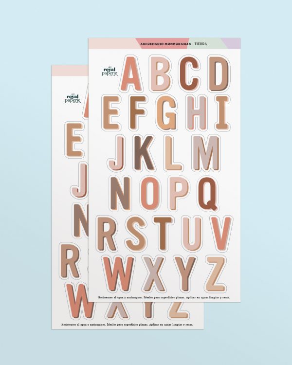 Etiquetas Abecedario (A-Z) Colores